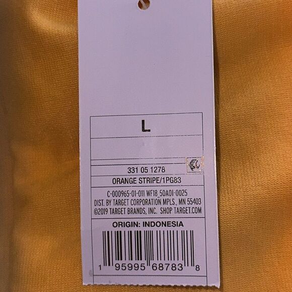 Wild Fable Orange Retro Tennis Skirt Size Large High Waist Athletic Style - Picture 4 of 5